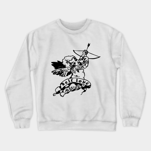 I Believe In Myself - baby angel with arrow tattoo Crewneck Sweatshirt by the.happynista